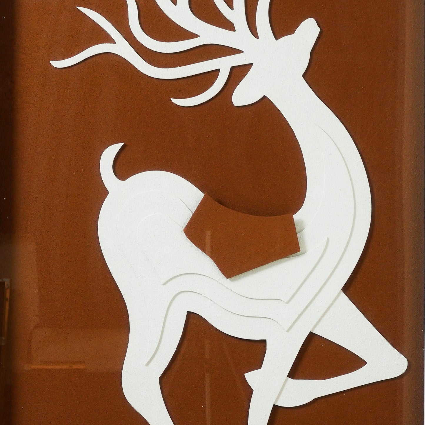 Premium Wall Art Majestic Serenity - Deer Inspired Nature Themed Vertical Framed Wall Art