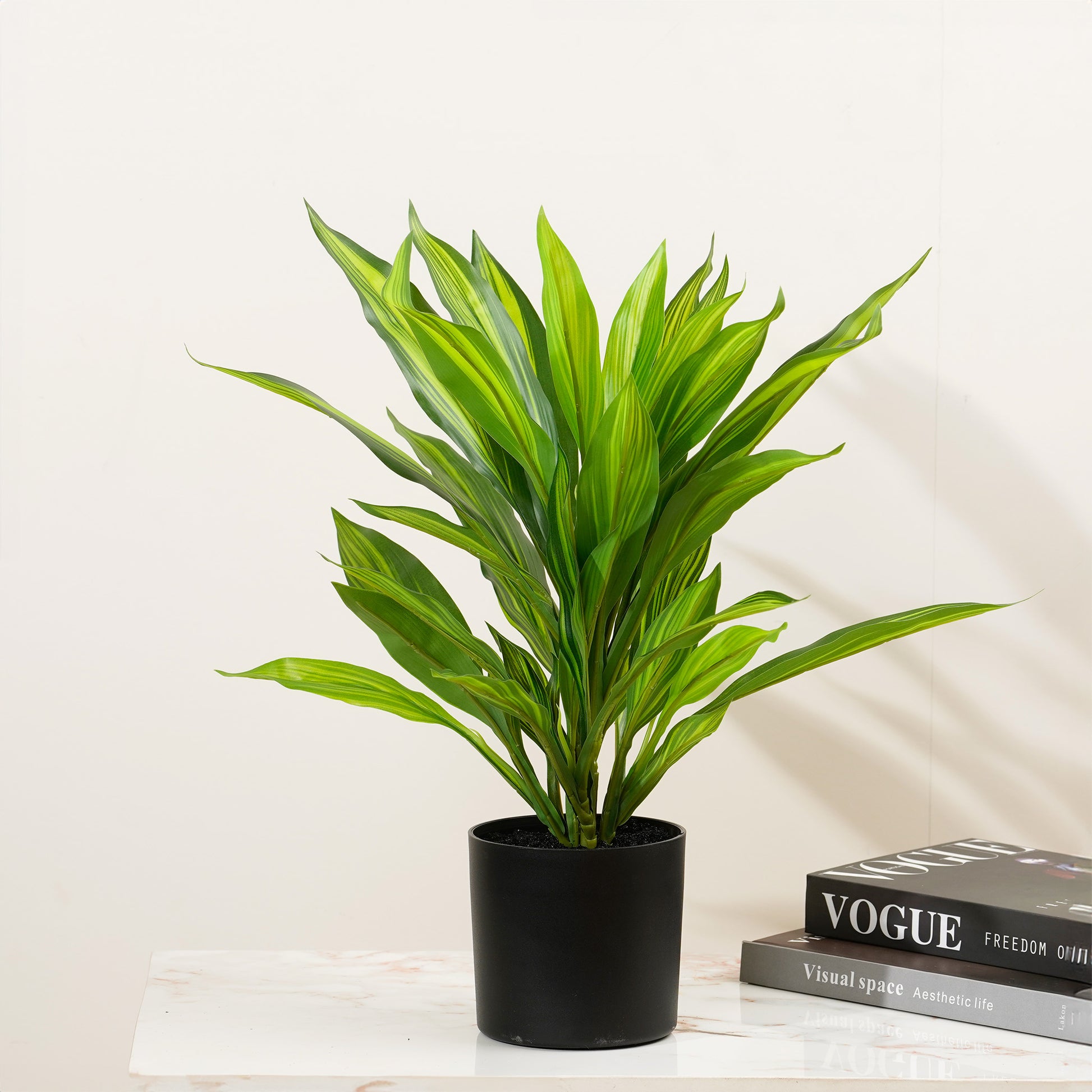 dracaena fake plant Verdant Harmony - 1.8 Feet Tall Dracaena Artificial Plant by La Muse