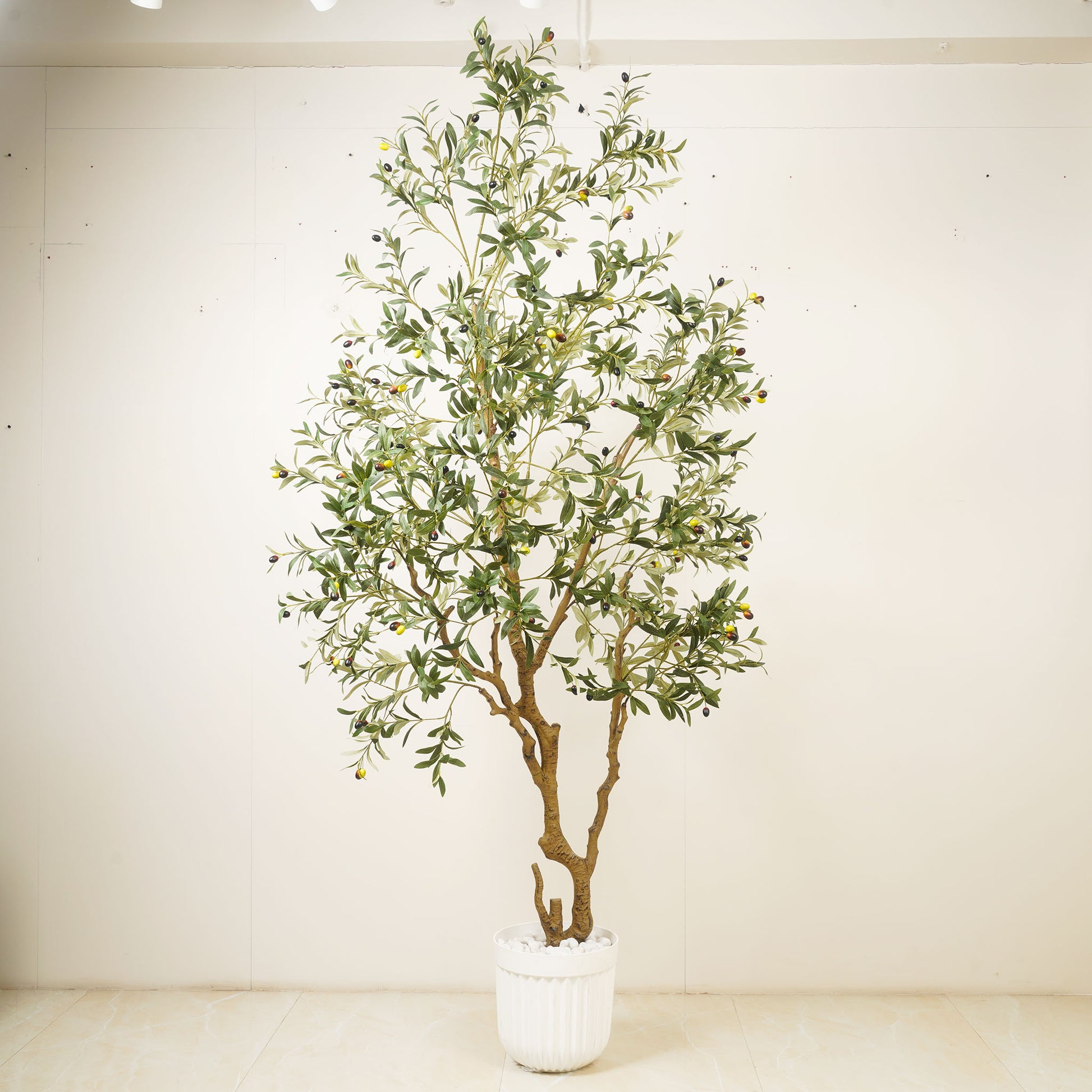 Artificial Trees/Plants Mediterranean Serenity - 7.8 Feet Tall Olive Tree Artificial Plant