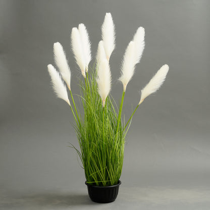 Pampas Oasis - 3.2 Feet Tall Pampas Artificial Plant - White