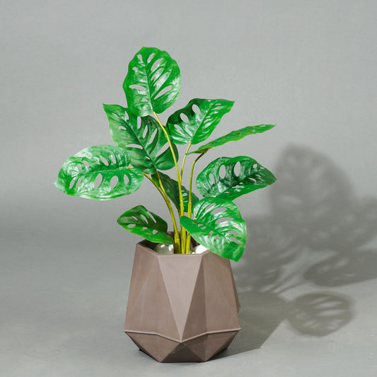 Artificial Trees/Plants Frosty Monstera Haven - Short Artificial Plant - Style 1