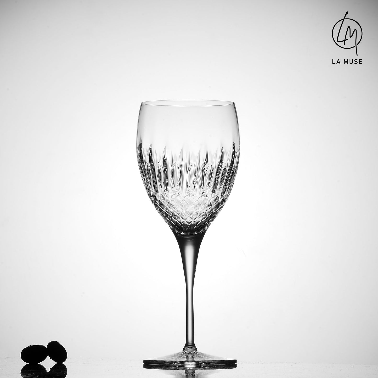 Wine Glass Diamond Drizzle - Wine Glasses Set (520 ml)
