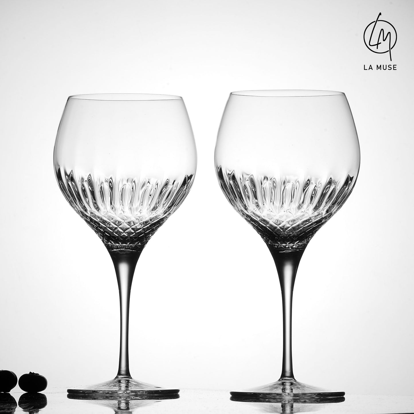 Cocktail Glass Diamond Drizzle - Ballet Cocktail & Gin Glasses Set (650 ml)