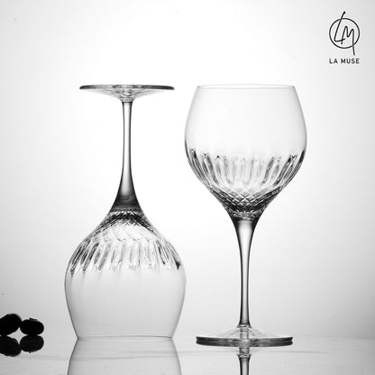 Cocktail Glass Diamond Drizzle - Ballet Cocktail & Gin Glasses Set (650 ml)