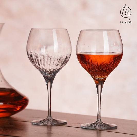 Cocktail Glass Diamond Drizzle - Ballet Cocktail & Gin Glasses Set (650 ml)