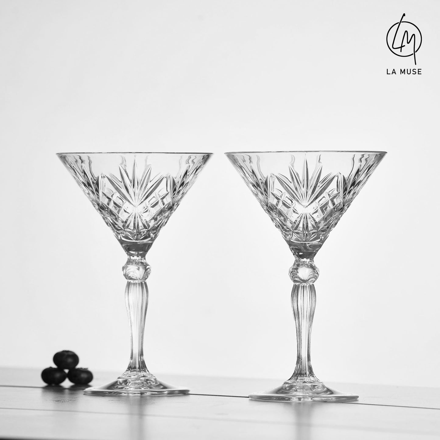 Diamond Duranta - Martini Cocktail Glasses Set (210 ml)