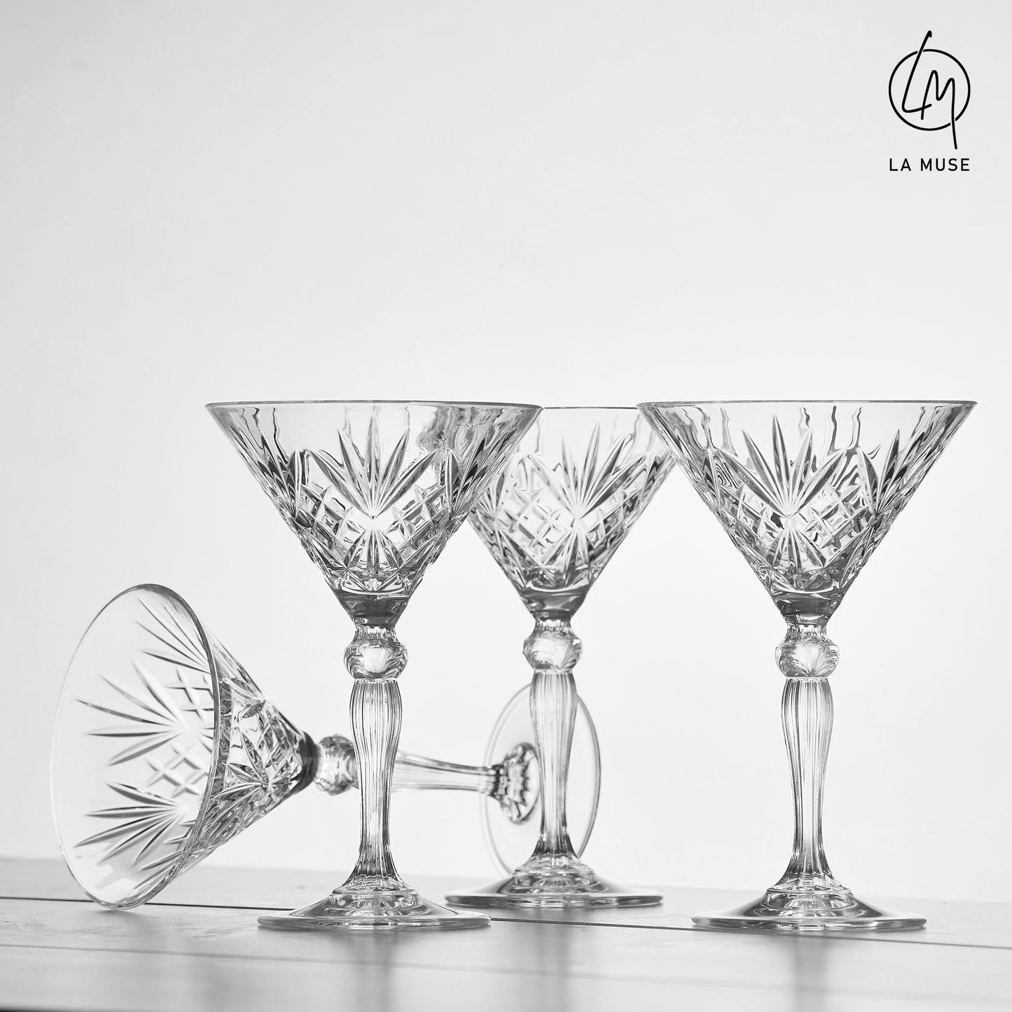 Diamond Duranta - Martini Cocktail Glasses Set (210 ml)