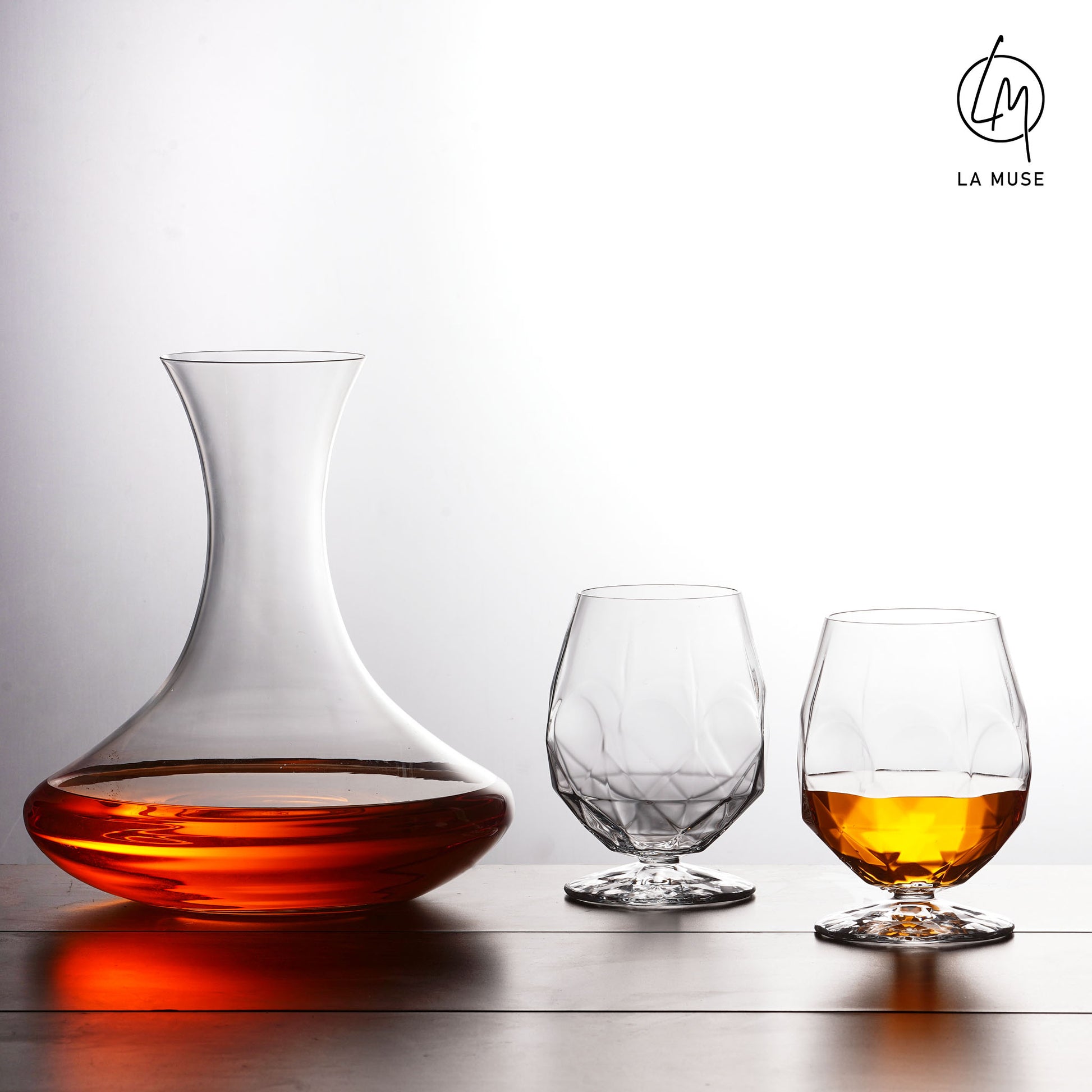 Cocktail Glass Crystal Maze - Snifter Cocktail Glasses Set (530 ml)