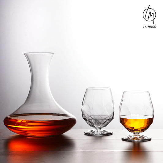 Cocktail Glass Crystal Maze - Snifter Cocktail Glasses Set (530 ml)