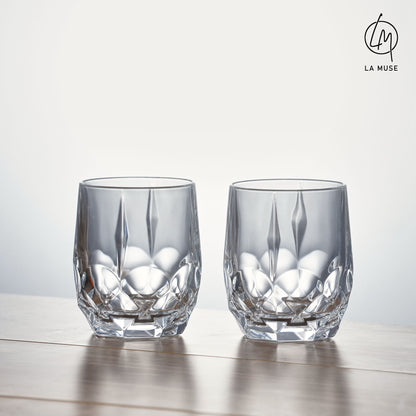 Crystal Maze - Tumbler Whiskey Glasses Set (346 ml)