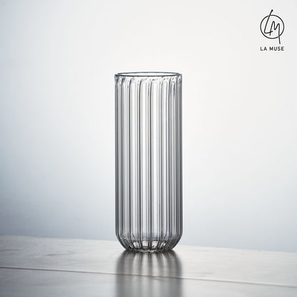 The Time-Traveller - Cocktail Glasses with Glass Straw (Set of 2) (300 ml)