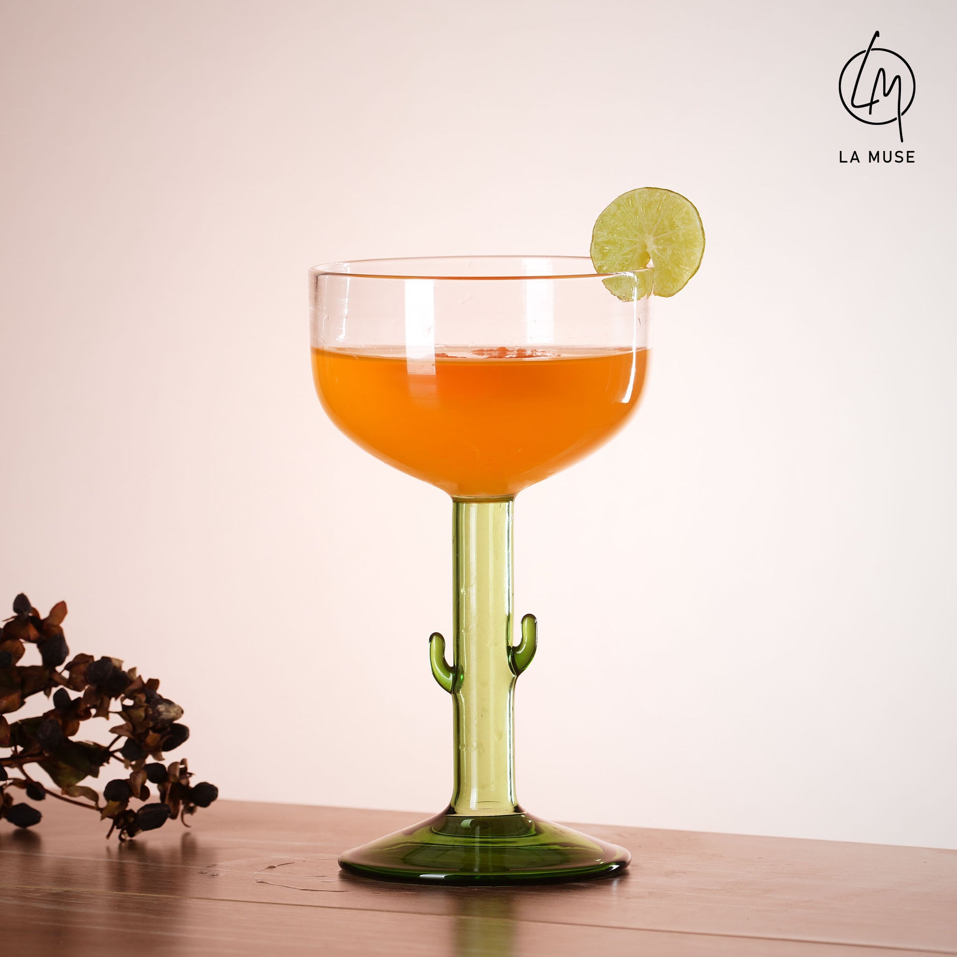 Cocktail Glass Cacti Coupe - Cocktail Glasses Set of 2 (250 ml)