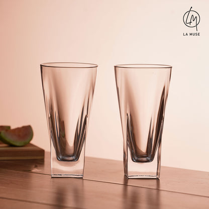 The Metier Minimalist  - Tumbler Cocktail Glasses Set (380 ml)