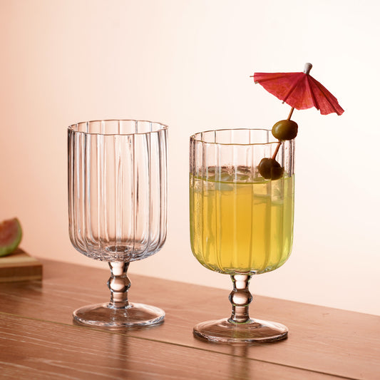 Cocktail Glass The Velvet Sip - Cocktail Glasses Set - Tall Style