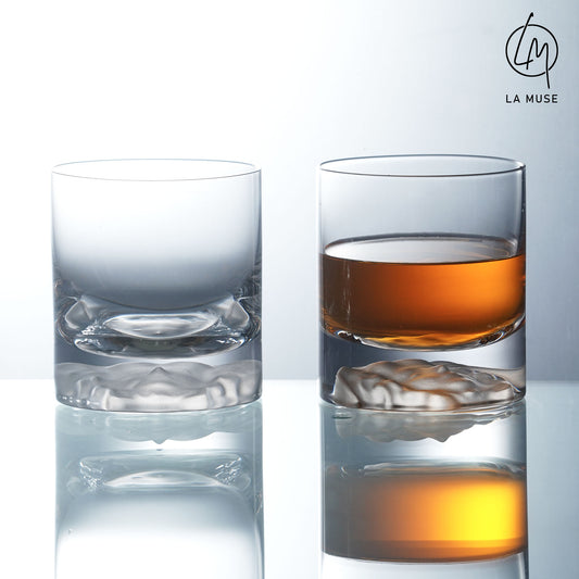 Whiskey Glass The Virgin Goddess - Medusa Inspired Tumbler Whiskey Glasses Set of 2 (380 ml)