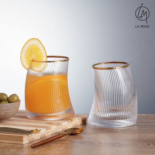 Tumblers Fluid Finesse Tumbler Glasses Set (330 ml)