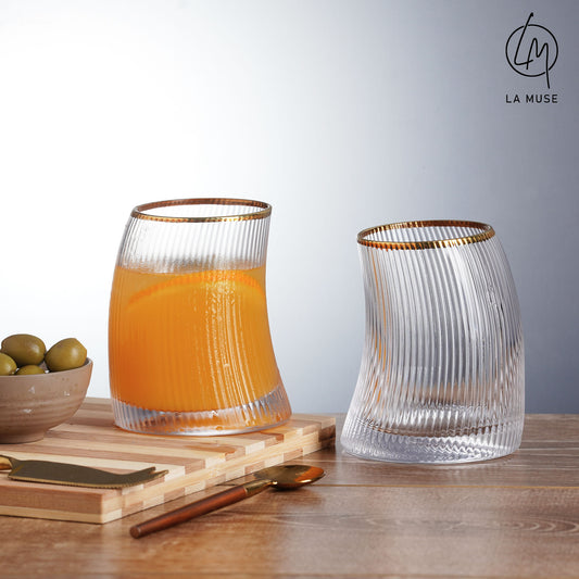 Tumblers Fluid Finesse Tumbler Glasses Set (330 ml)