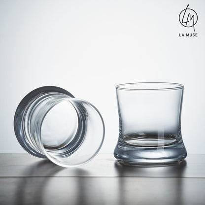 Whiskey Glass Quiet Charm - Tumbler Whiskey Glasses (Set of 6)