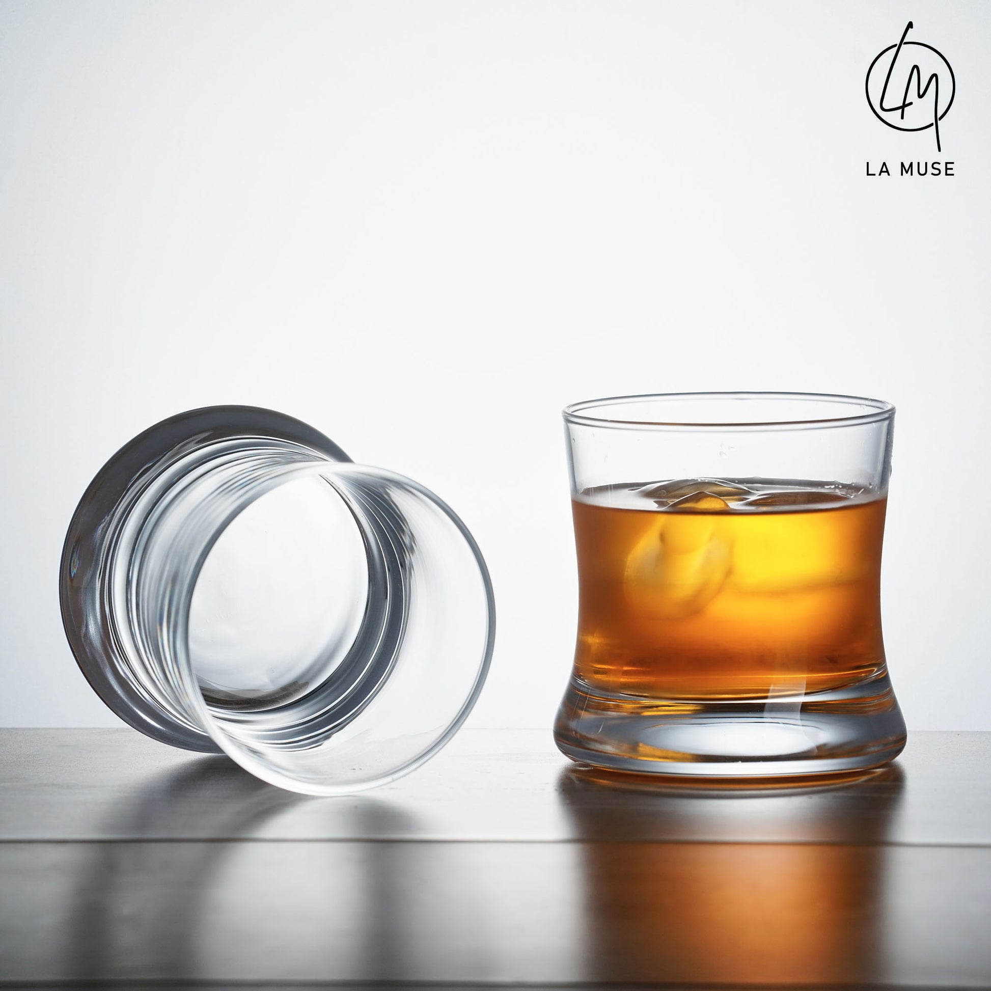 Whiskey Glass Quiet Charm - Tumbler Whiskey Glasses (Set of 6)