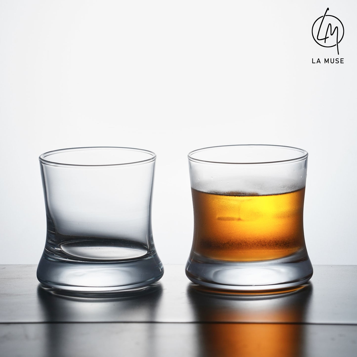 Whiskey Glass Quiet Charm - Tumbler Whiskey Glasses (Set of 6)