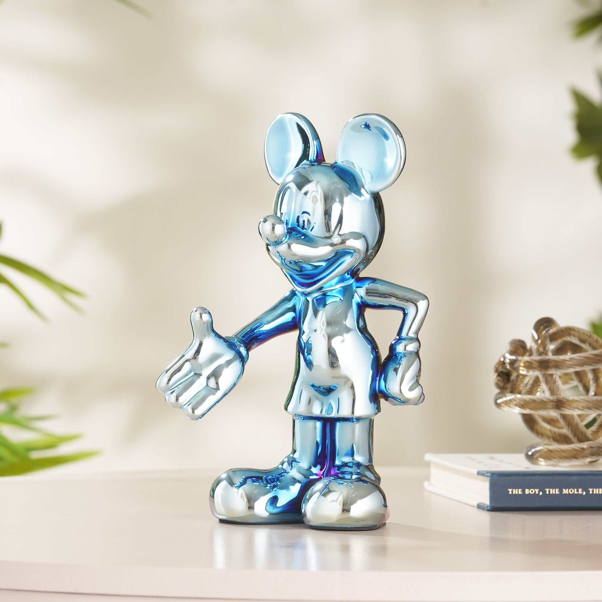 Showpiece Glimpses of Innocence : Ceramic Mickey Mouse Table Showpiece - Electric Blue