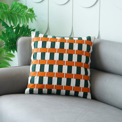 Cushion Cover Bold & Brazen - Faux Leather Cushion Cover - Style 2