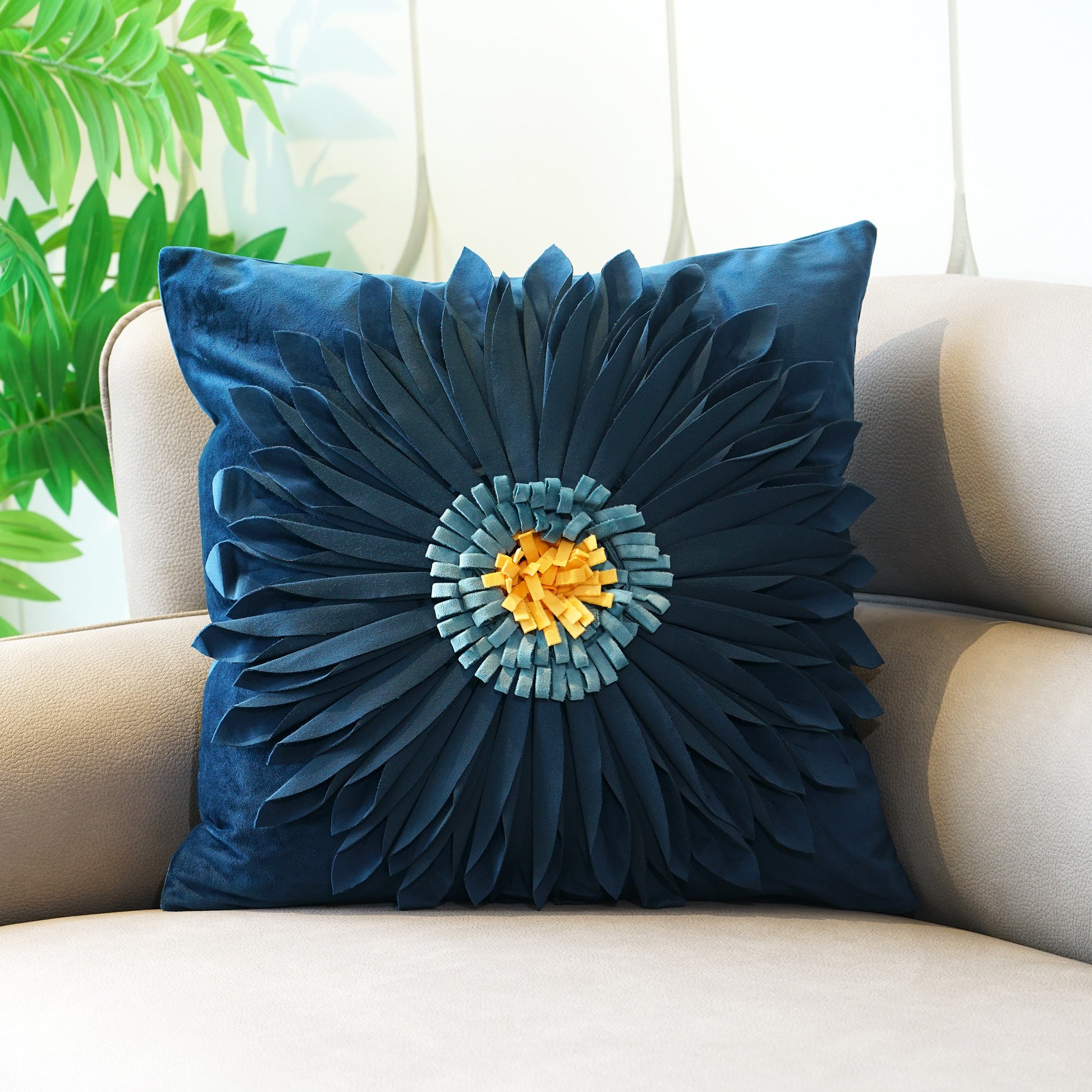 Cushion Cover Flirty Florals - Velvet Cushion Cover