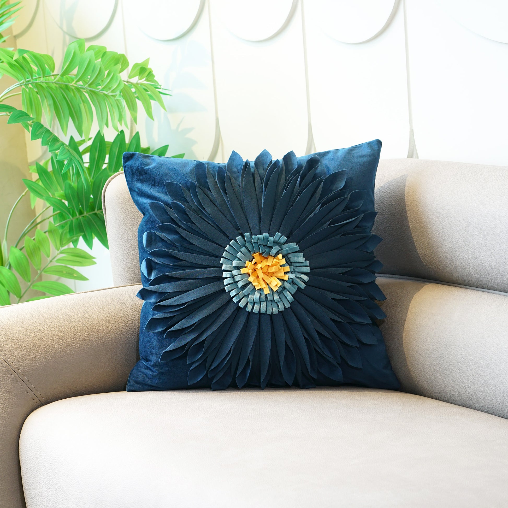 Cushion Cover Flirty Florals - Velvet Cushion Cover