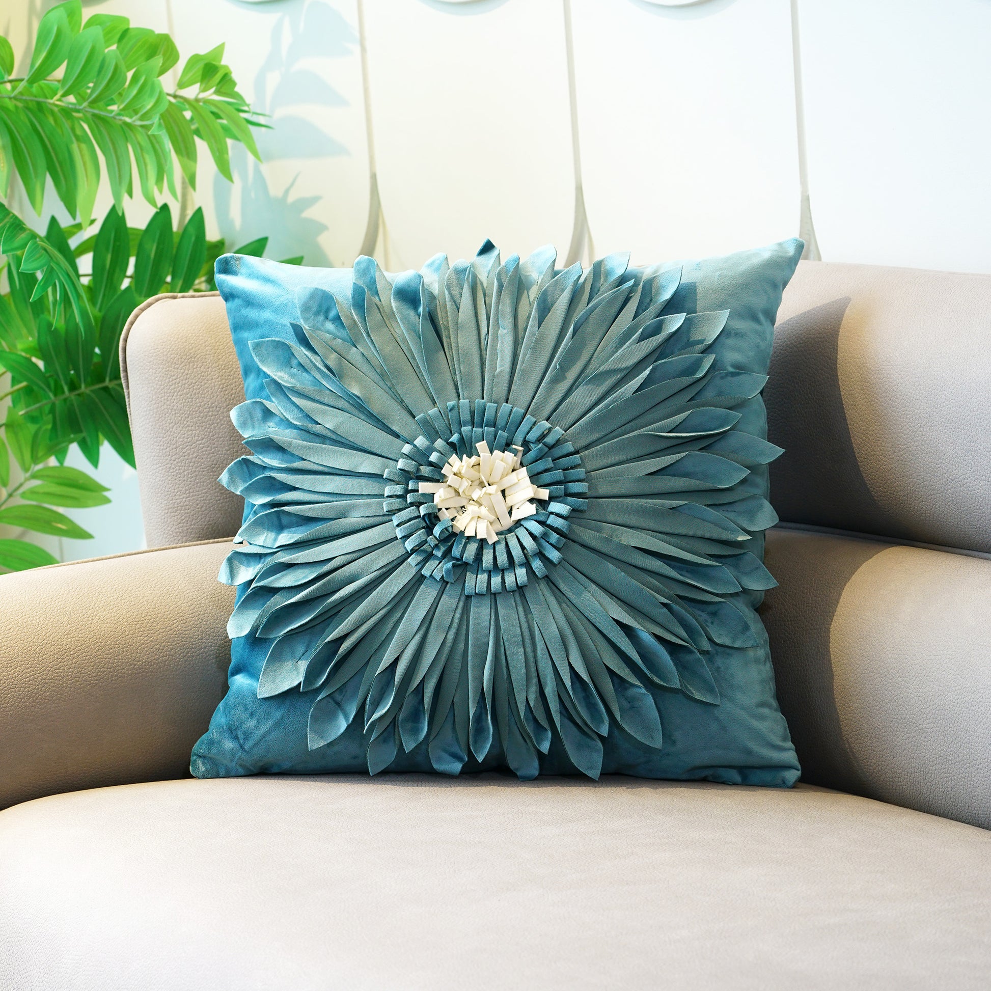 Cushion Cover Flirty Florals - Velvet Cushion Cover
