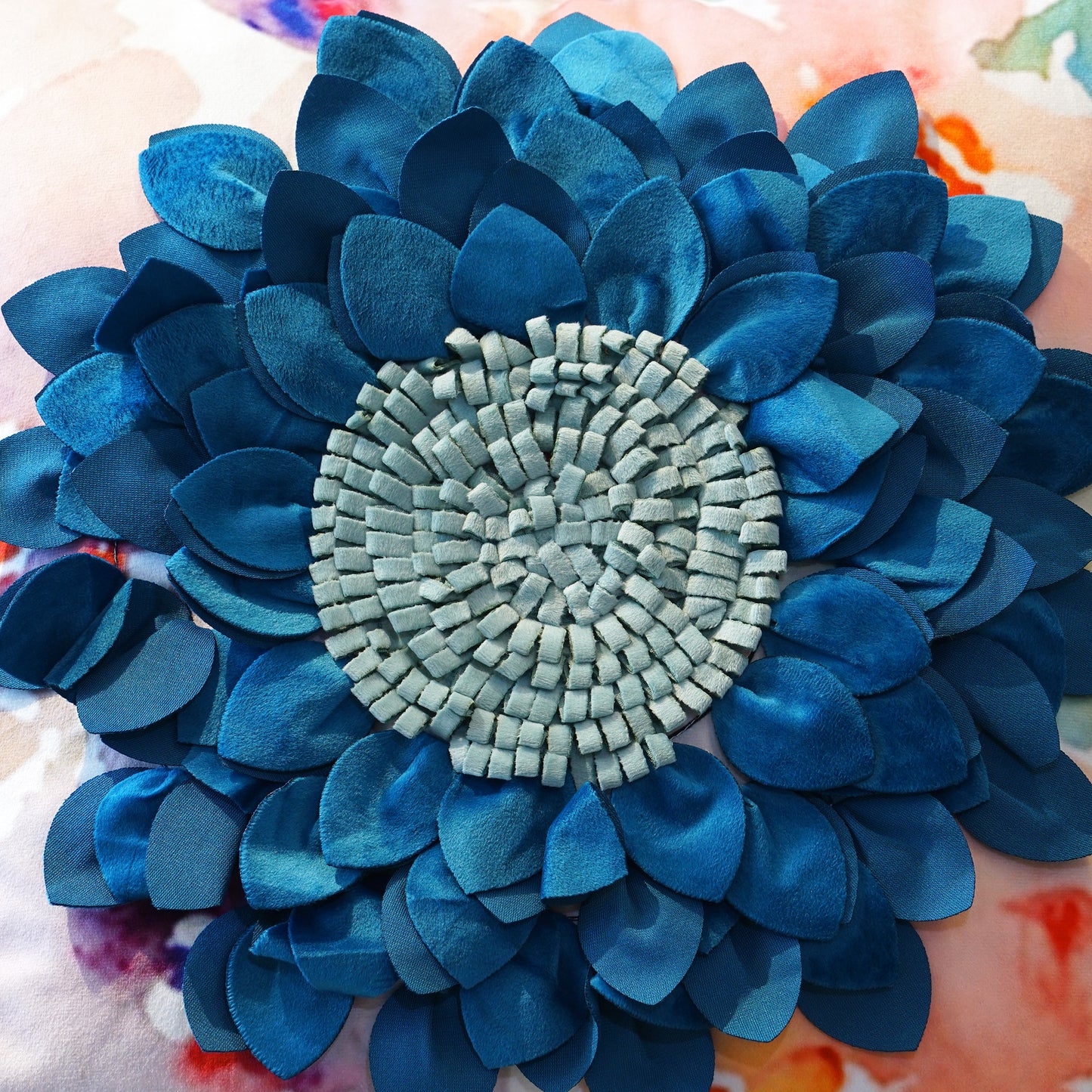 Cushion Cover Flirty Florals - Velvet & Cotton Cushion Cover