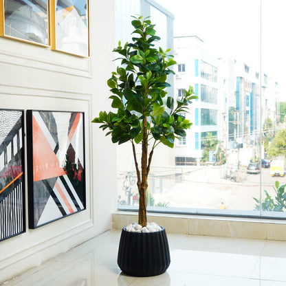 Artificial Trees/Plants Peaceful Retreat ~ 5 Feet Tall Artificial Peperomia Plant
