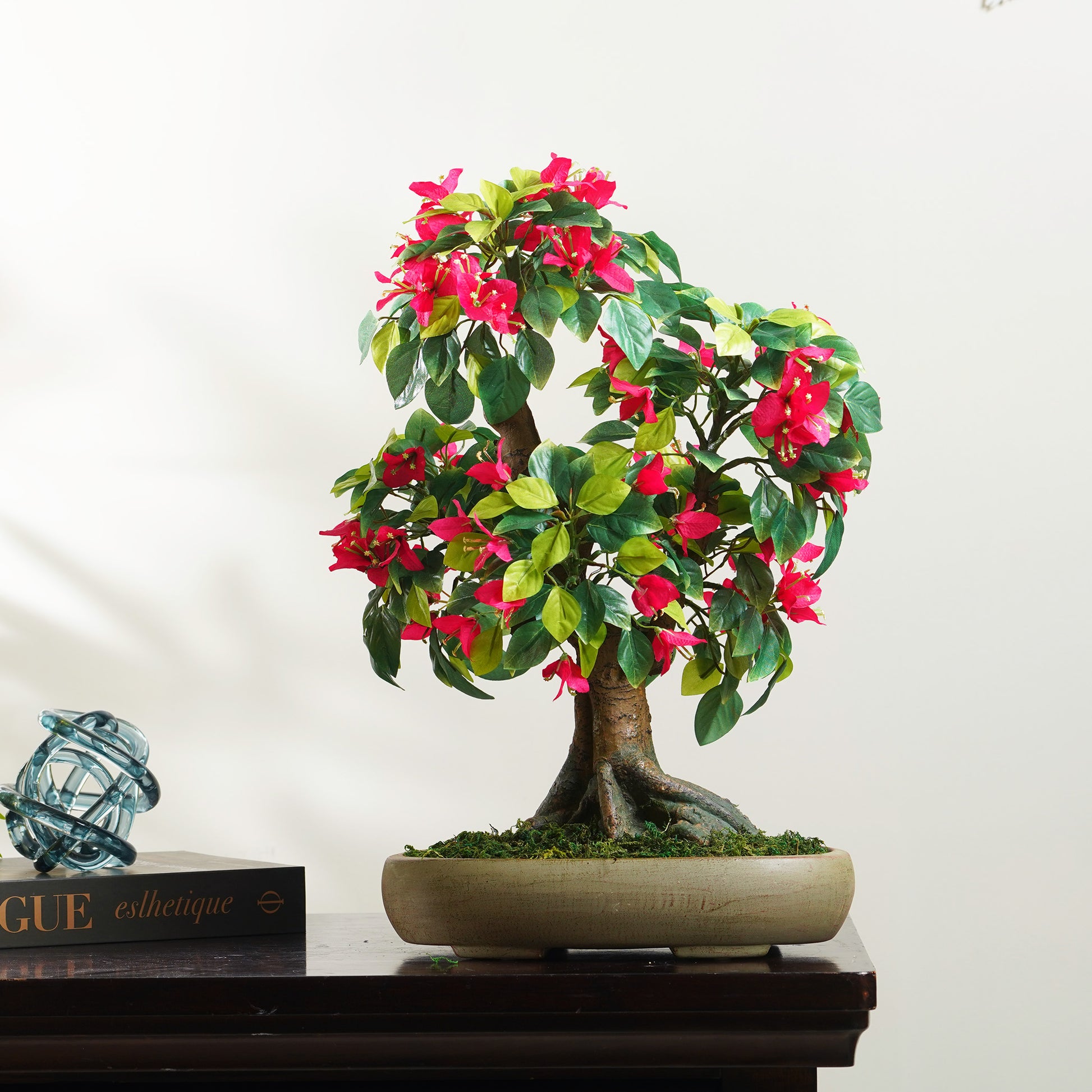 Artificial Trees/Plants Blossoms of Bliss ~ Small Artificial Bougainvillea Plant ~ 1.5 Feet Tall