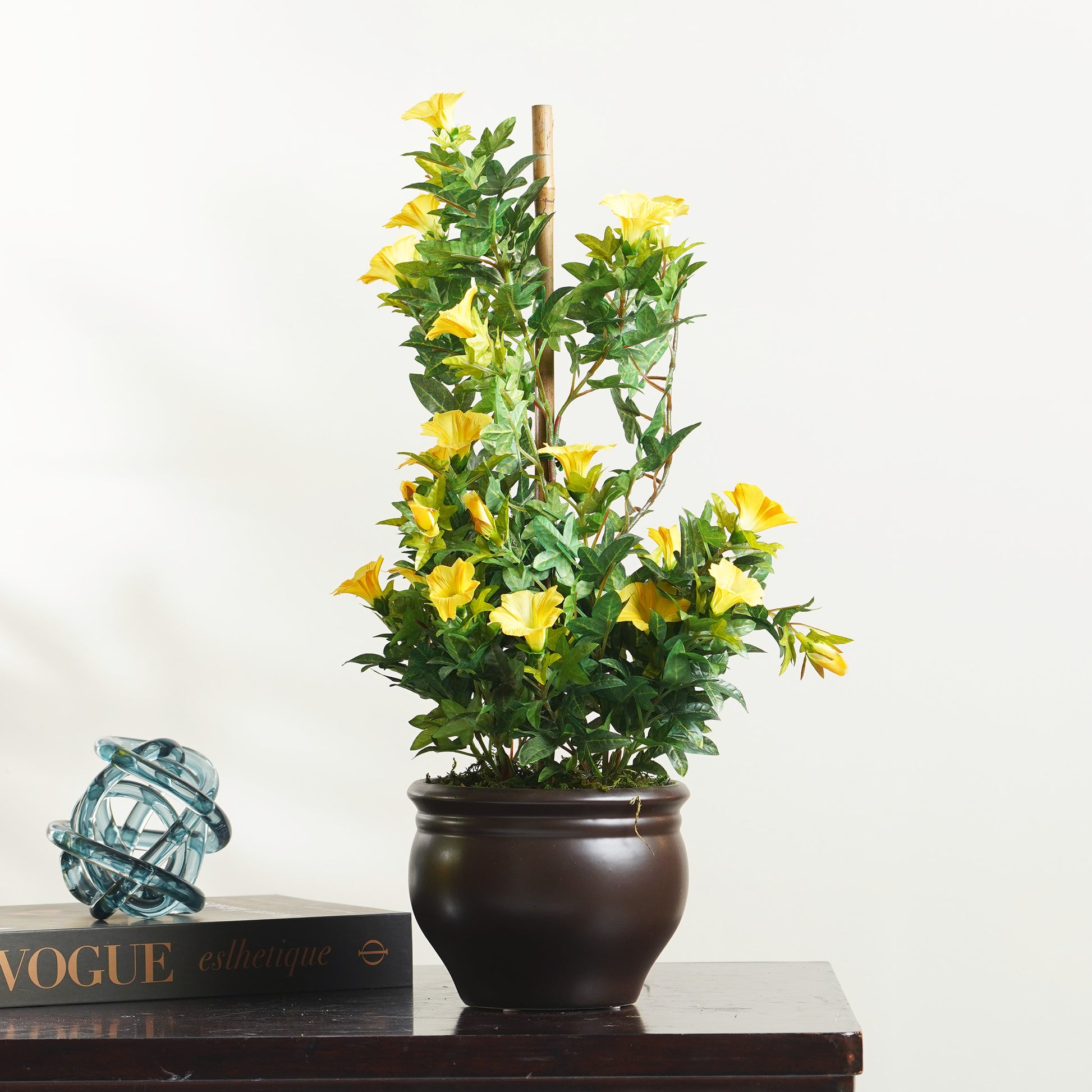 Artificial Trees/Plants Luminous Grace - Morning Glory Artificial Plant ~ 2 Feet Tall