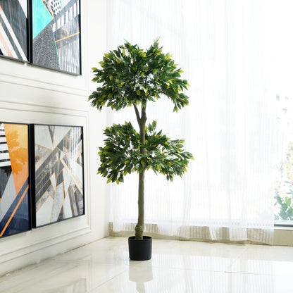 Artificial Trees/Plants Whispers of Nature - Artificial Ficus Plant ~ 5 Feet Tall