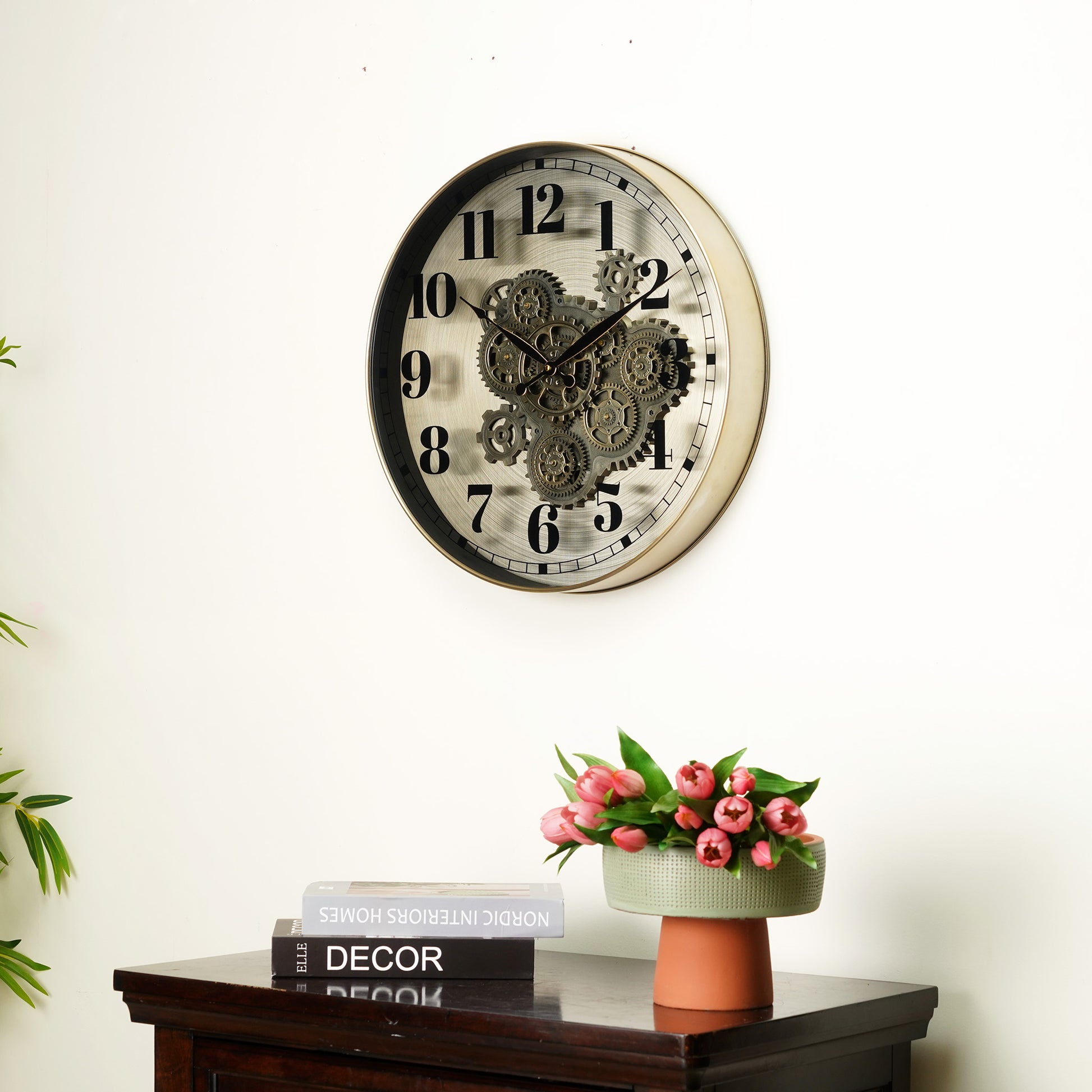 Wall Clocks Artisinal Timecraft - Vintage Moving Gears Wall Clock (~20" Dia)