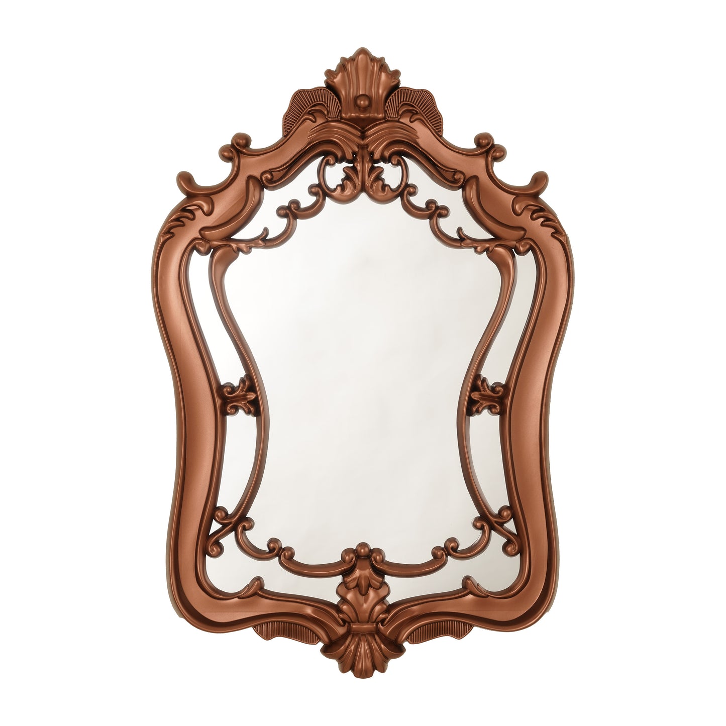 Wall Mirror Vanity's Veil - Copper Colour Decorative Wall Mirror ~ 3 x 2 feet