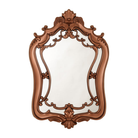 Wall Mirror Vanity's Veil - Copper Colour Decorative Wall Mirror ~ 3 x 2 feet