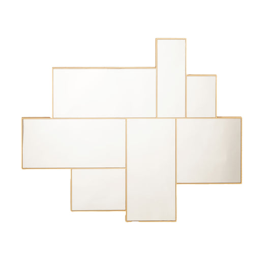 Wall Mirror Symphony of Shapes - Contemporary Geometric Wall Mirror ~ 2.5 ft x 3 ft