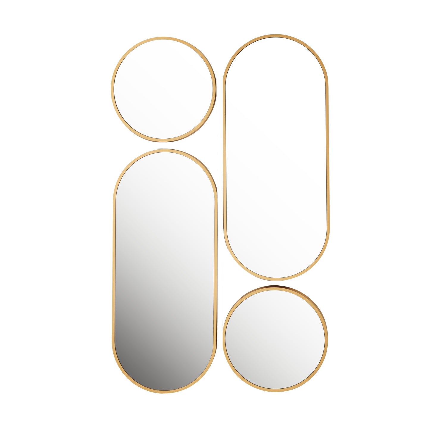 Contour -  Contemporary Geometric Wall Mirror ~ 3.5 ft x 2 ft