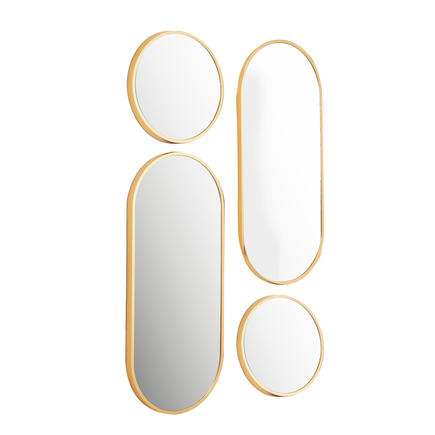 Contour -  Contemporary Geometric Wall Mirror ~ 3.5 ft x 2 ft