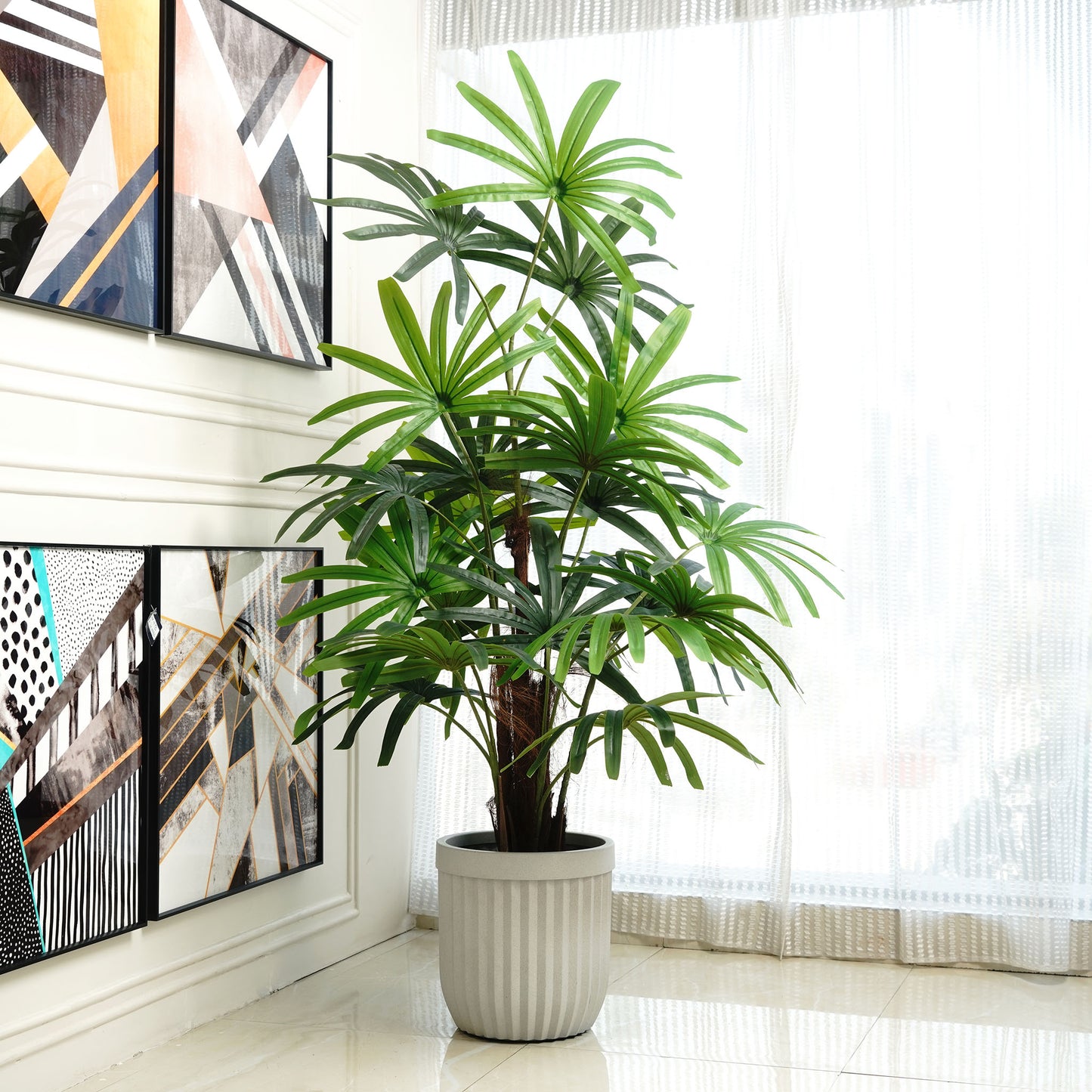 Artificial Trees/Plants Tropical Oasis ~ 6 Feet Tall Real Touch Palm Artificial Plant