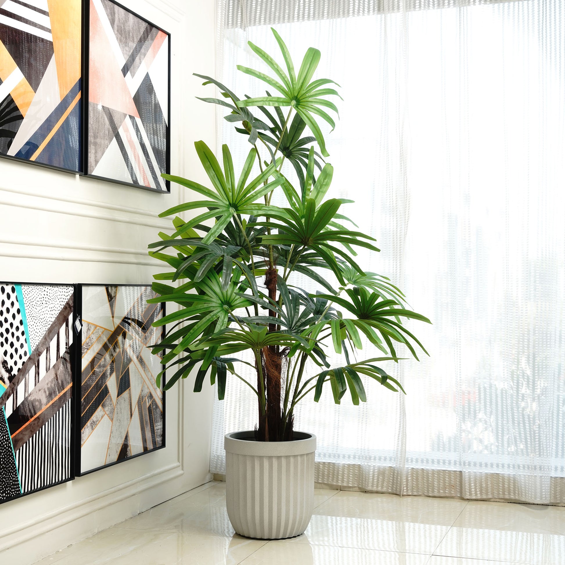 Artificial Trees/Plants Tropical Oasis ~ 6 Feet Tall Real Touch Palm Artificial Plant