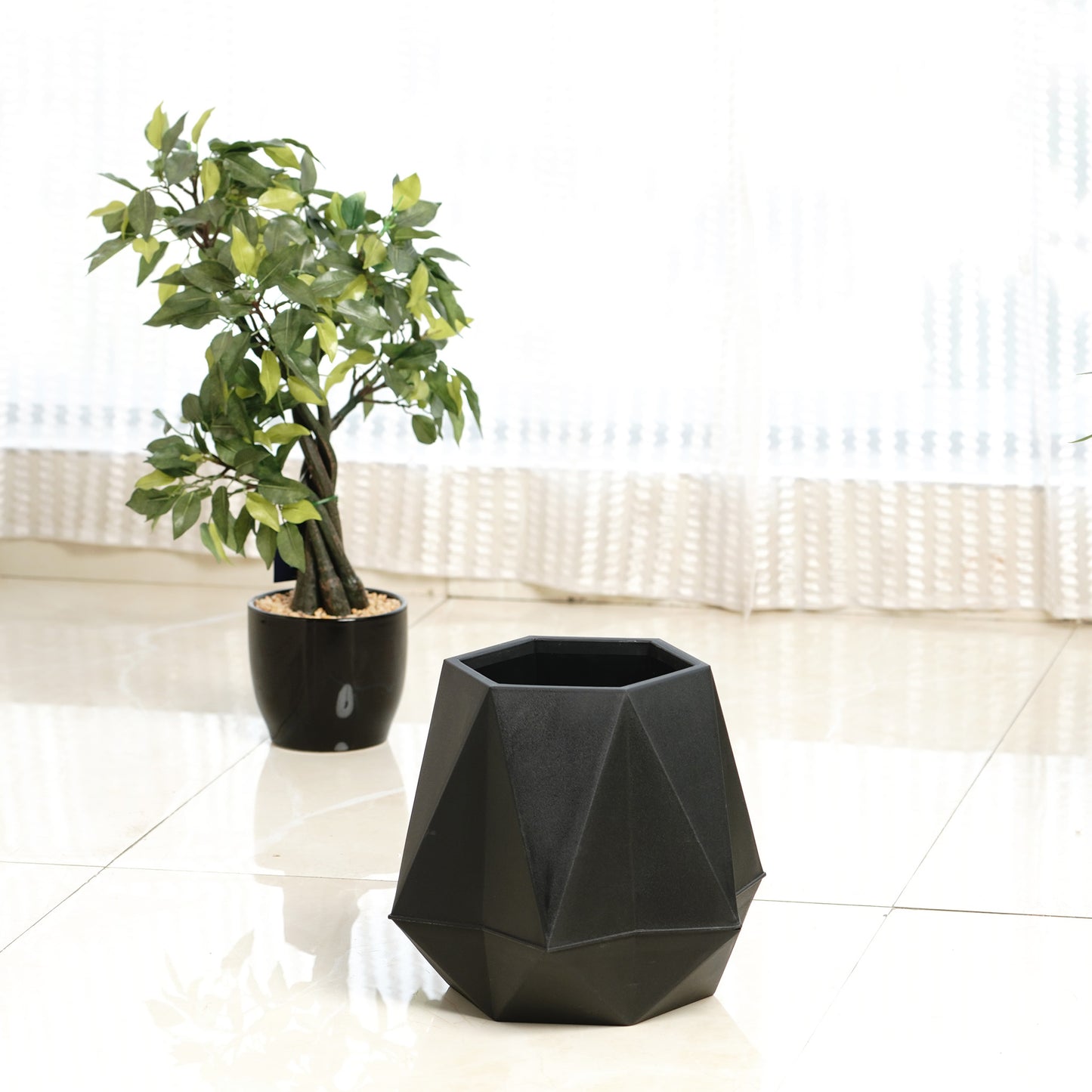 Pots Pot Noir - Black Plant Pot (9" x 9")
