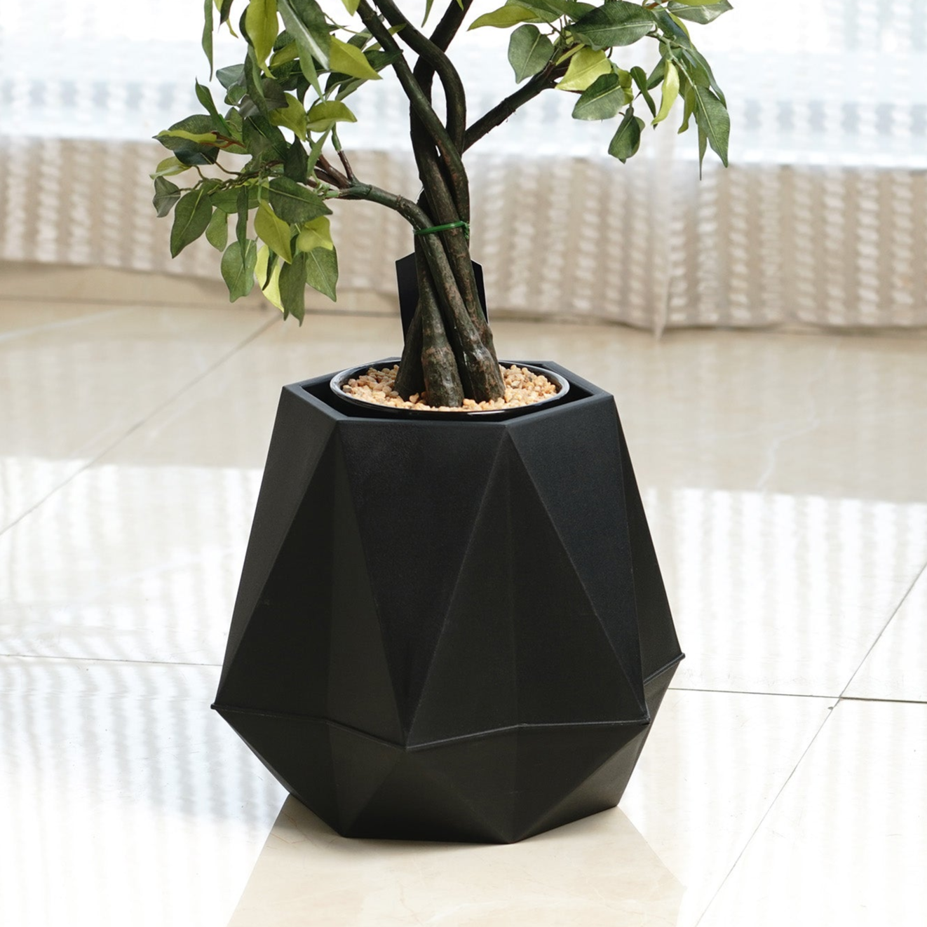 Pots Pot Noir - Black Plant Pot (9" x 9")