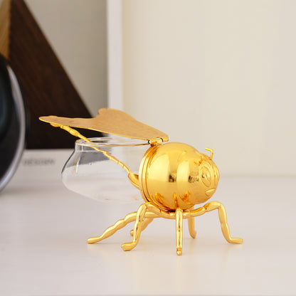 Buzzing Bliss - Bee Shaped Storage Container and Serveware - Gold