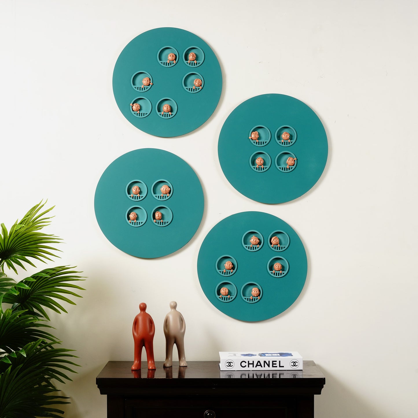 Wall Mounts & Accents Curious Corners Wall Mount Decor (Set of 4) - Style 2