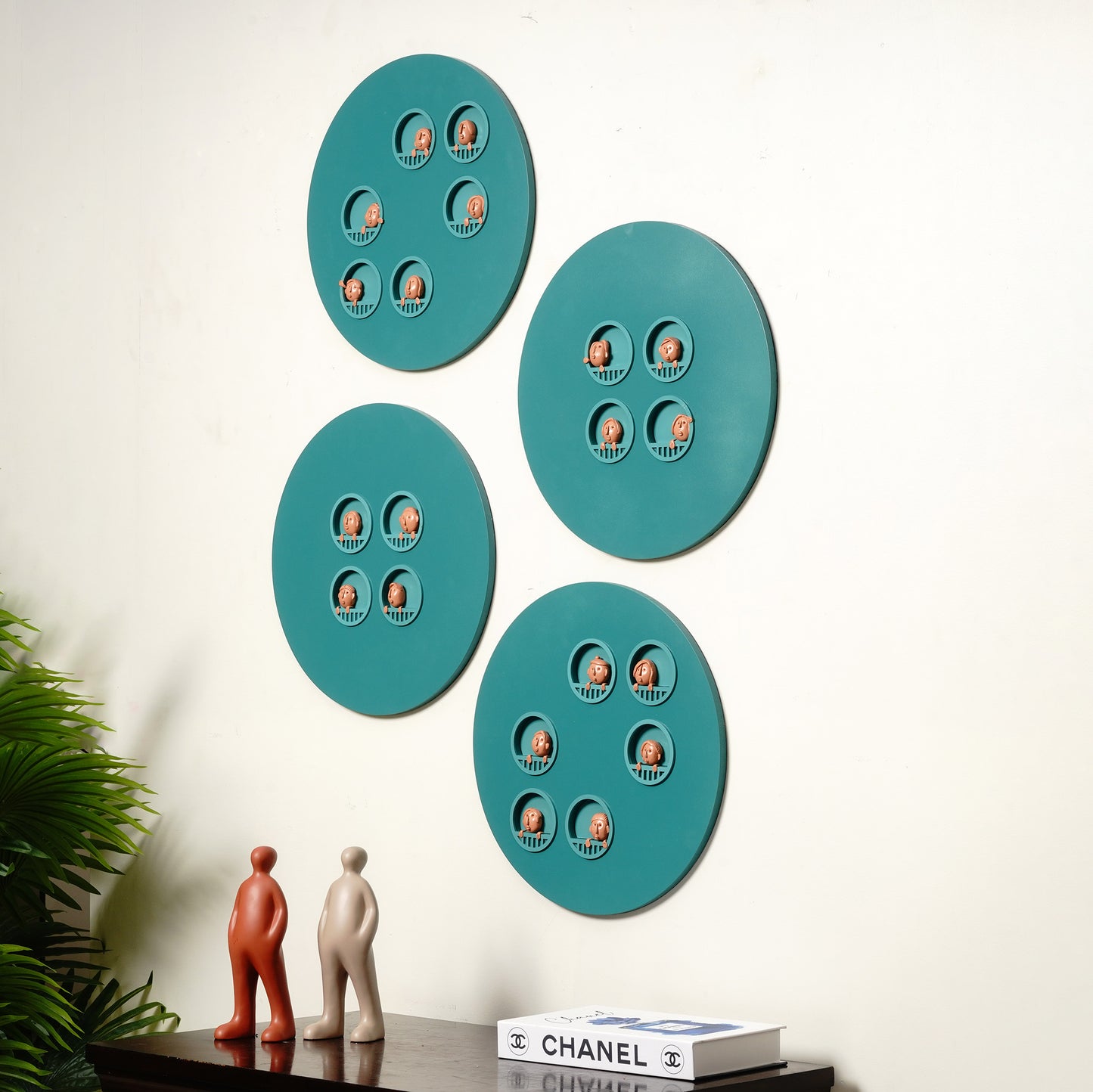 Wall Mounts & Accents Curious Corners Wall Mount Decor (Set of 4) - Style 2