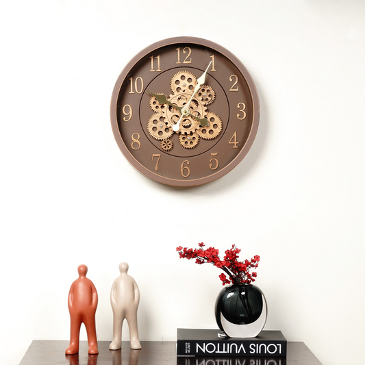 Wall Clocks The Timekeeper’s Heirloom - Moving Gears Wall Clock (~ 16" Dia)