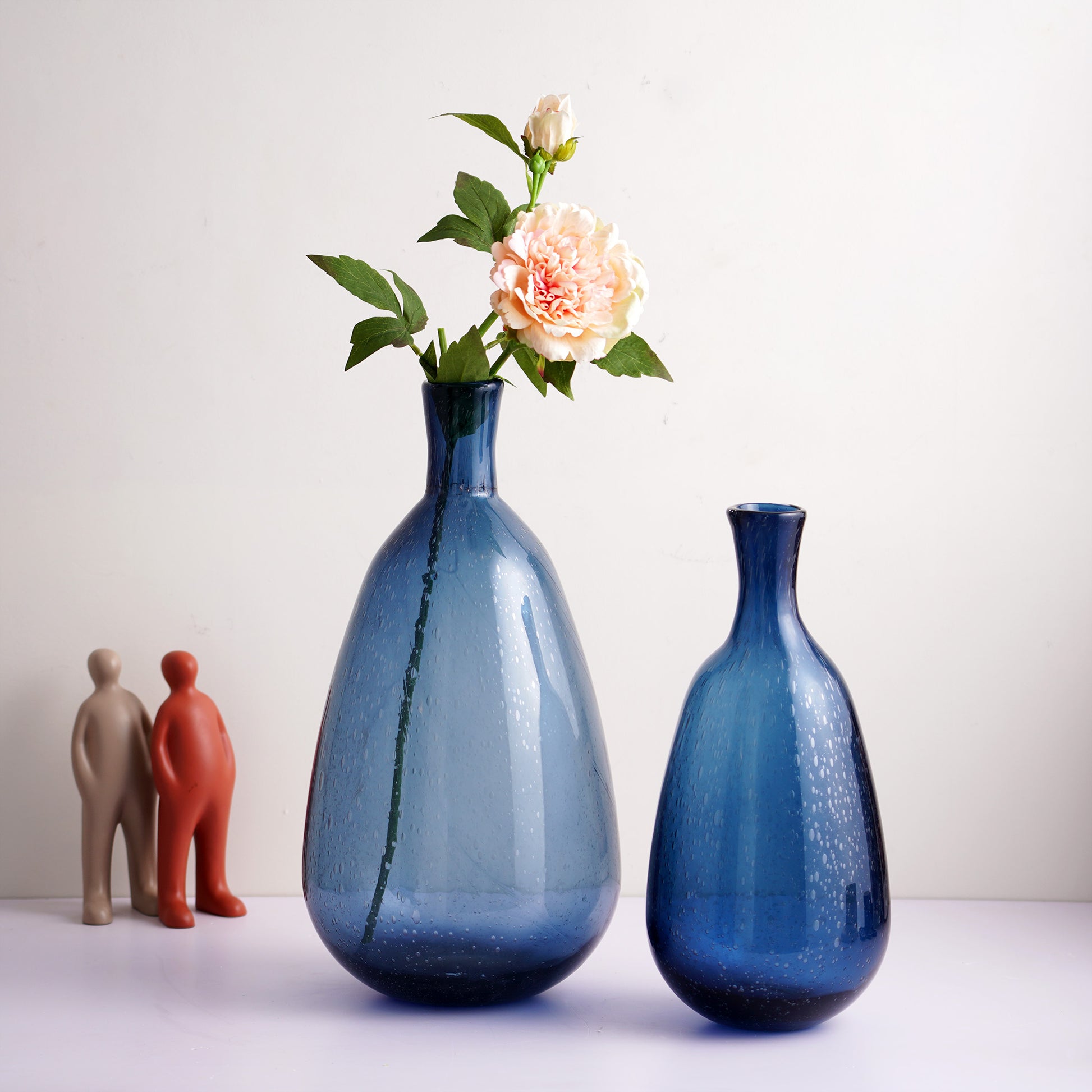 Table Vase Ocean Murmurs - Thick Crystal Glass Table Vases
