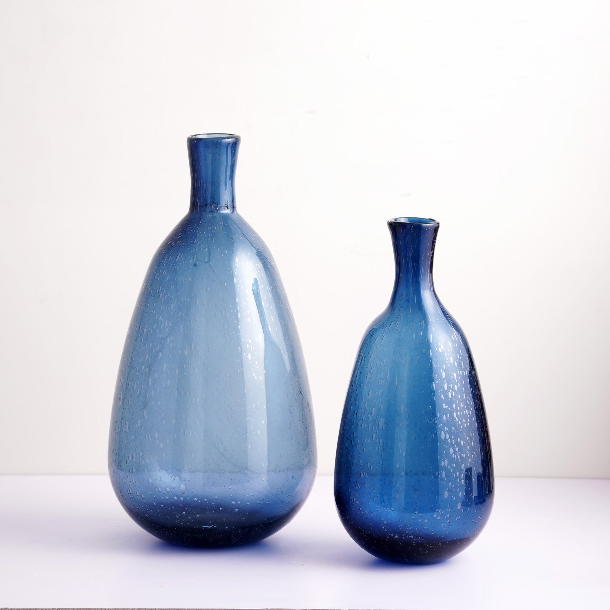 Table Vase Ocean Murmurs - Thick Crystal Glass Table Vases